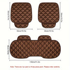 Car cushion winter plush automotive cushion car accessories three sets of single piece warm cushion automotive supplies