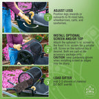 Rolling Garden Sifter with 1/2 in. Screen