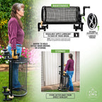 Rolling Garden Sifter with 1/2 in. Screen