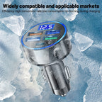 PD + QC 3.0 Fast Charging Car Phone Charger Adapter 4 Ports Usb Car Charger Type C PD  Char3.0 Car Charger