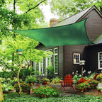Keep Cool And Protected With This Green Sun Shade Cloth - Perfect For Balconies, Courtyards, And RV Camping