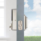 Halo Touch Satin Nickel Traditional Fingerprint Wi-Fi Electronic Smart Lock Deadbolt Featuring SmartKey Security