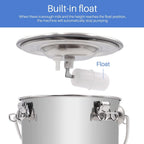 MINYULUA 5L Goat MilMachine, Pulsation Vacuum Pump Sheep Electric Milker, Automatic Portable Livestock MilSupplies Equipment with  Steel Bucket