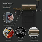Pellet BBQ Grill 8 in 1 Grill Smoker Outdoor 600sq in CooArea