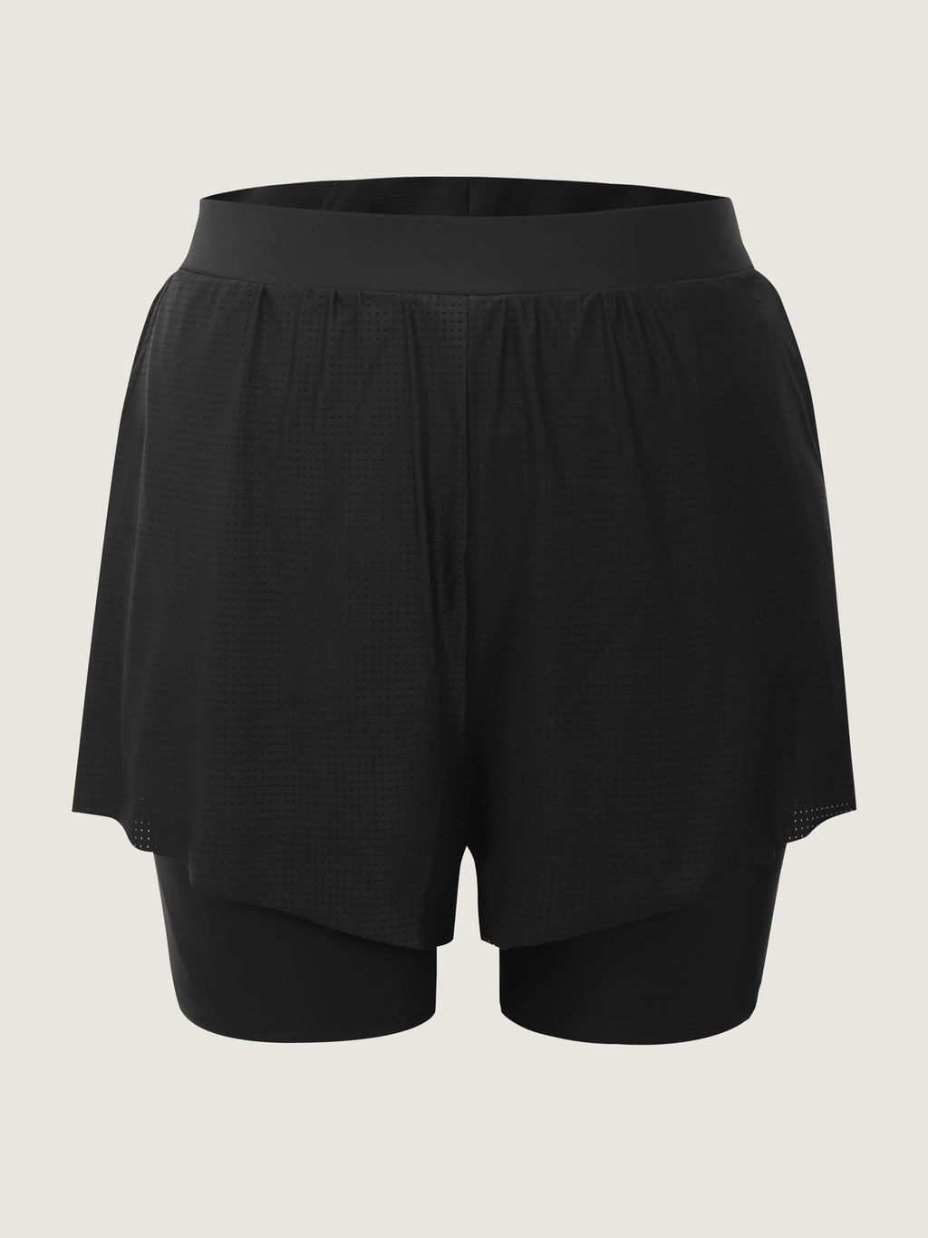 Full-Hip Coverage Pockets Spliced Swim Bottoms