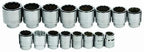 Williams WSH-16TB 16-Piece 3/4-Inch Drive shallow 12 Point Socket Set with Tool Box