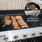 8-Burner LarEvent Propane Gas Grill Griddle Outdoor BBQ GB8000