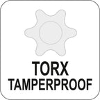 Yato Yt-05610 T-Handle Torx Key|Professional Hex Key Set|Hex Key Wrench Set|Tool Set|Industrial Tools|Power Tools|Torx Wrenches|S2 Steel|Plastic Handle|Tamper Proof|Long Hex|Mechanical|Car