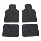 Upgrade Your Car With 4pcs Universal Waterproof Leather Car Floor Mats - Front &amp; Rear Full Set!