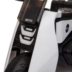 6V Kids Ride On Motorcycle Car Battery Powered 3 Wheels Bicycle Electric Toy, Double Drive Ride On Toys Motorized Cars for Kids, Christmas Gifts Car for Boys Girls 2-6 to Ride on Park, White, Q6874