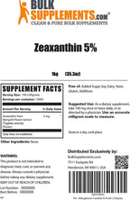 BulkSupplements.com Zeaxanthin 5% Powder - Antioxidants Supplement - Eye Vitamins for Vision - Eye Supplements - Eye Vitamin (5 Kilograms - 11 lbs)