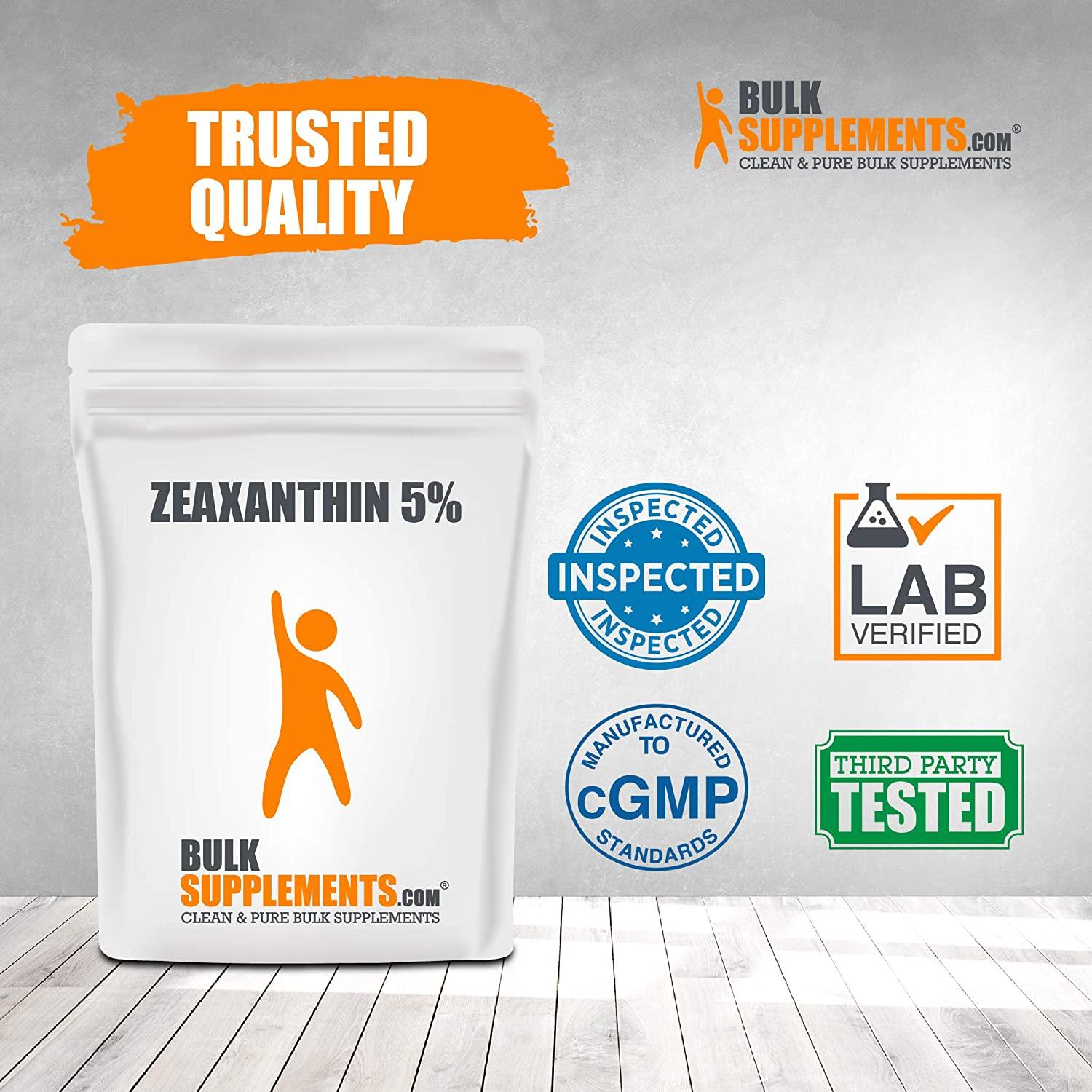 BulkSupplements.com Zeaxanthin 5% Powder - Antioxidants Supplement - Eye Vitamins for Vision - Eye Supplements - Eye Vitamin (5 Kilograms - 11 lbs)