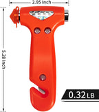MOTORBUDDY 2-Pack Car Safety, Auto Emergency Escape Hammer with Window Breaker and Seat Belt Cutter, Striking Red Tool for Car Accidents