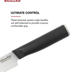 KitchenAid Classic 12-Piece Block Set with Built-in Knife Sharpener, Natural