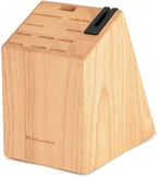 KitchenAid Classic 12-Piece Block Set with Built-in Knife Sharpener, Natural