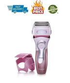 Womens Electric Shaver Cordless  Bikini Body Hair Trimmer Dry