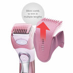 Womens Electric Shaver Cordless  Bikini Body Hair Trimmer Dry
