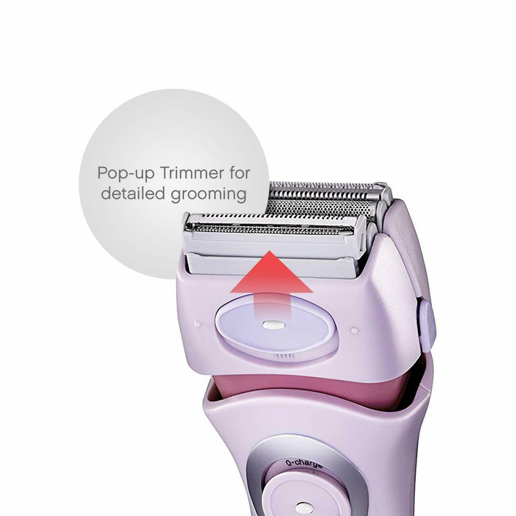 Womens Electric Shaver Cordless  Bikini Body Hair Trimmer Dry