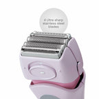 Womens Electric Shaver Cordless  Bikini Body Hair Trimmer Dry