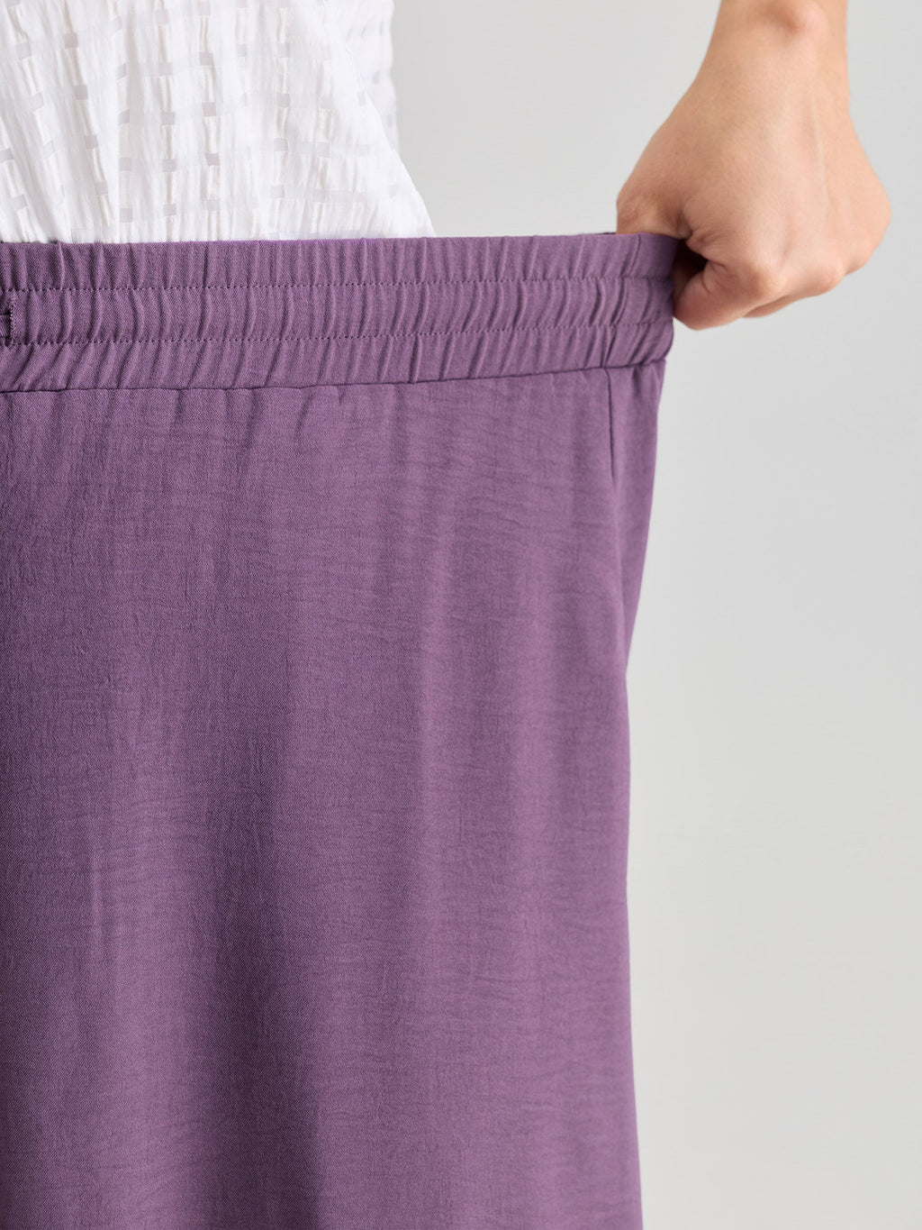 Drawstring Waist Ruffled Hem Pants