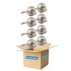 Accent Satin Nickel PassaHall/Closet Door Lever (8-Pack)