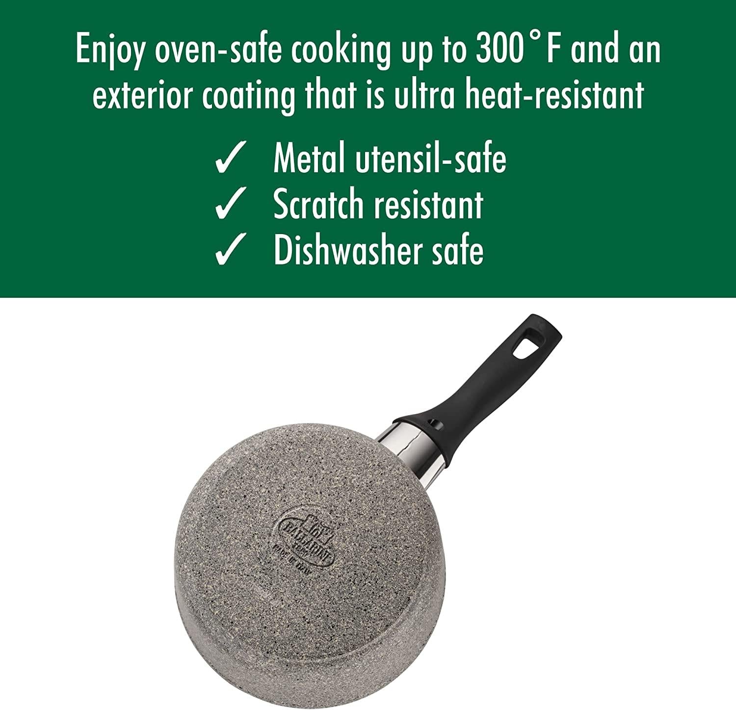 Ballarini Parma Forged Aluminum 1.5-qt Nonstick Saucepan with Lid, Made in Italy