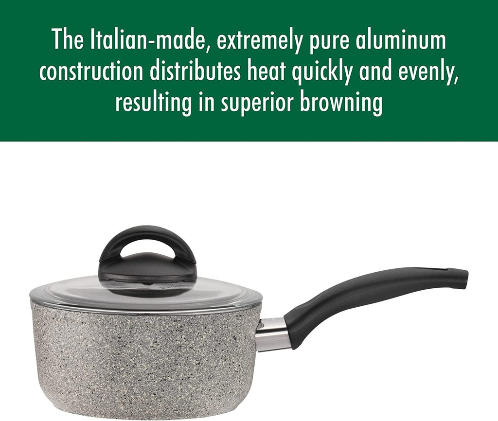 Ballarini Parma Forged Aluminum 1.5-qt Nonstick Saucepan with Lid, Made in Italy
