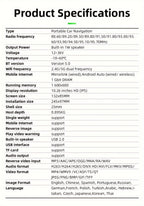 Wireless Car Stereo, 10.26" IPS Touch Portable For Audio Car Radio Receiver Android Auto ,Car Multimedia Player