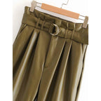 leather paperbage pants