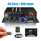 High Quality 1 Set 800W 2 Channel BT Mini HIFI Power Amplifier Audio Stereo Amp Home Car FM