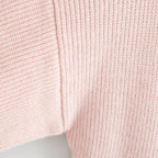 patchwork crop knitted sweater
