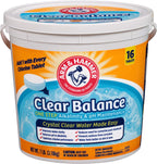 ARM &amp; HAMMER Clear Balance Swimming Pool Alkalinity &amp; pH Maintenance Tablets, White, 1 Pack, 16 Count