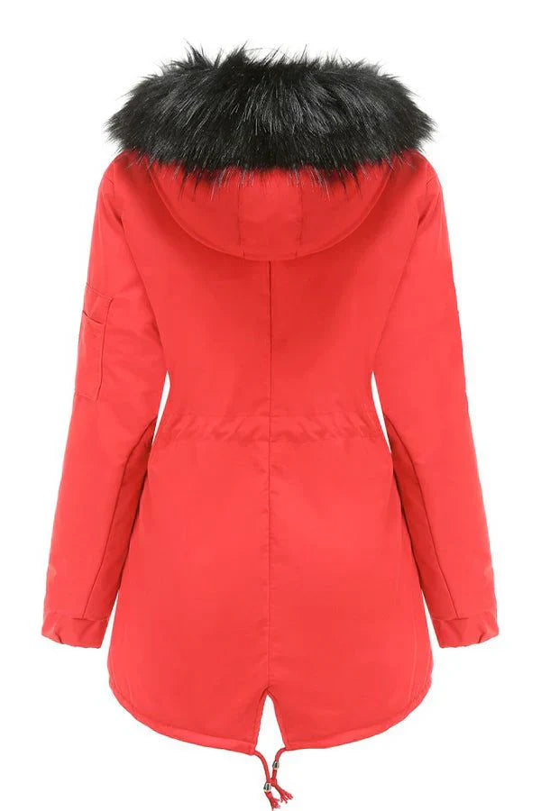 Fur Collar Fleece Coat