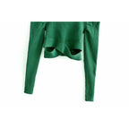 fashion puff sleeve sweater