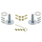 Meadows Plate Double Dummy Meadows Door Knob in Polished Brass