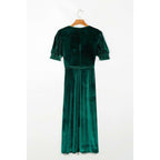 vintage elegant slim waist long dress