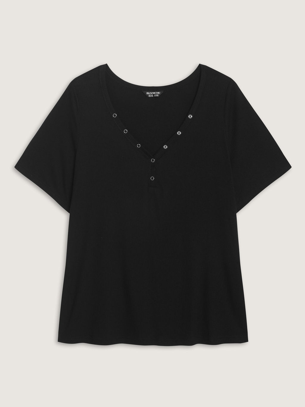 Supersoft Metal Studs Neckline T-Shirt