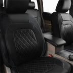 All Season PU Leather Universal Car Seat Cover Set Full Surrounded Cushion Protector Pad Anti-Scratch Fit Sedan Suv Pick-up Seat