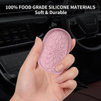 Car Cup Coaster [4 Pack] ME.FAN Silicone Car Coasters/Cup Mats - 2.75In Universal Non-Slip Recessed Car Interior Accessories - Car Cup Holder Insert Coasters Dusty Rose
