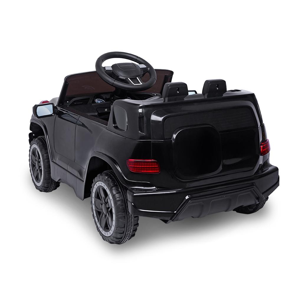 Electric Cars for Boys Girls Christmas Gifts, 6V Power Wheels for Kids Toddler 2-5, Battery-Powered Ride On Truck Car RC Toy, Safe Ride On Toys for Christmas Gifts, 3 Speeds, LED Lights, Black, Q6862