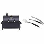 19402088 Rambler Portable Charcoal Grill Black Blacksmith 2pc Tool Set