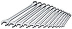 SK Professional Tools 86017 13-Piece 12-Point Fractional Long Combination Wrench Set - SuperKrome Finish, Set of 13 Chrome Wrenches Made in USA