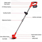 CAGC Electric Grass Trimmer- Grass Trimmer,2-in-1Cordless Grass Trimmer/Edger -21V with Fast Charger, 90° Head Pivots