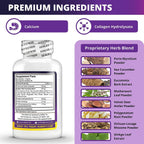 NuBest Tall 60 Capsules - Powerful Bone Growth Formula - Peak Bone Strength Capsules- Herbal Bone Health Supplement - for People Who Don’t Drink Milk Daily (Pack of 6)