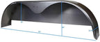 72x10-3/4 Tandem Axle Steel Trailer Fender w/Back Plate Welded In (2-Pack)