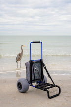 My Beach Cart Heavy Duty Folding Beach Cart with Big Wheels and Balloon Tires to Glide Over Sand