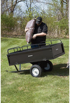 Strongway Steel ATV Trailer - 1200-Lb. Capacity, 17 Cu. Ft.