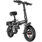 SALE &amp; CLEARANCE Folding Electric Bike, 250W Electric Bike Suitable for Adults and Teenagers Removable Battery Fat Tire Electric Bike Beach Snow Bicycle, Best Fathers Mothers Lovers (Black) NO250102