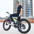 Speedrid Electric Bike 48V 500W Fat Tire Electric Bike Snow Bike 26" 4.0, 48V 10Ah Removable Battery and Professional 7 Speed