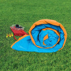 BANZAI Pipeline Twist Kids Inflatable Outdoor Backyard Water Pool Aqua Splash Park and Slides with Climbing Wall, Water Cannons, &amp; Clubhouse, Ages 5+